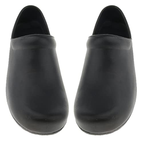 Image of CALANDIS Mens Chef Shoes Nonslip Safety Shoes for Kitchen Cook Oil Proof Waterproof 24.4cm | Casual | Men's Shoes