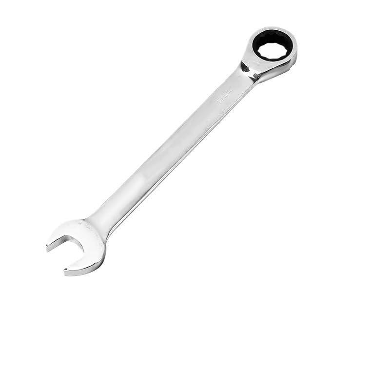 Llaves Fijas con Carraca Llave combinada de trinquete, 14, 15, 16, 17, 18, 19, 20, 21, 22, 23, 24, 25, 26, 27mm, Anillo de Engranaje, 1 ud. Llave Carraca(25mm)
