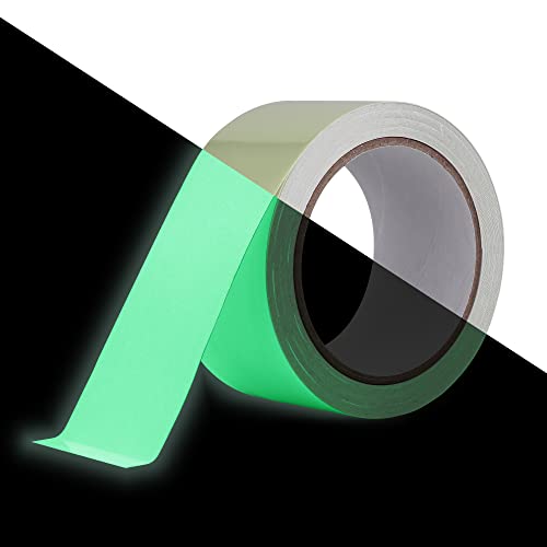 Llpt Glow In The Dark Tape 2” X 33 Ft Self Adhesive Neon Luminous Brightness Long Lasting Fluorescent Sticker Tape For Sport Gears Night Party Decorations Diy Craft Color Green (Gd233G) #TOP21