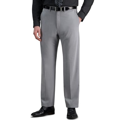 Haggar Men's JMH Classic Fit Dress Pant Light Grey - image 1