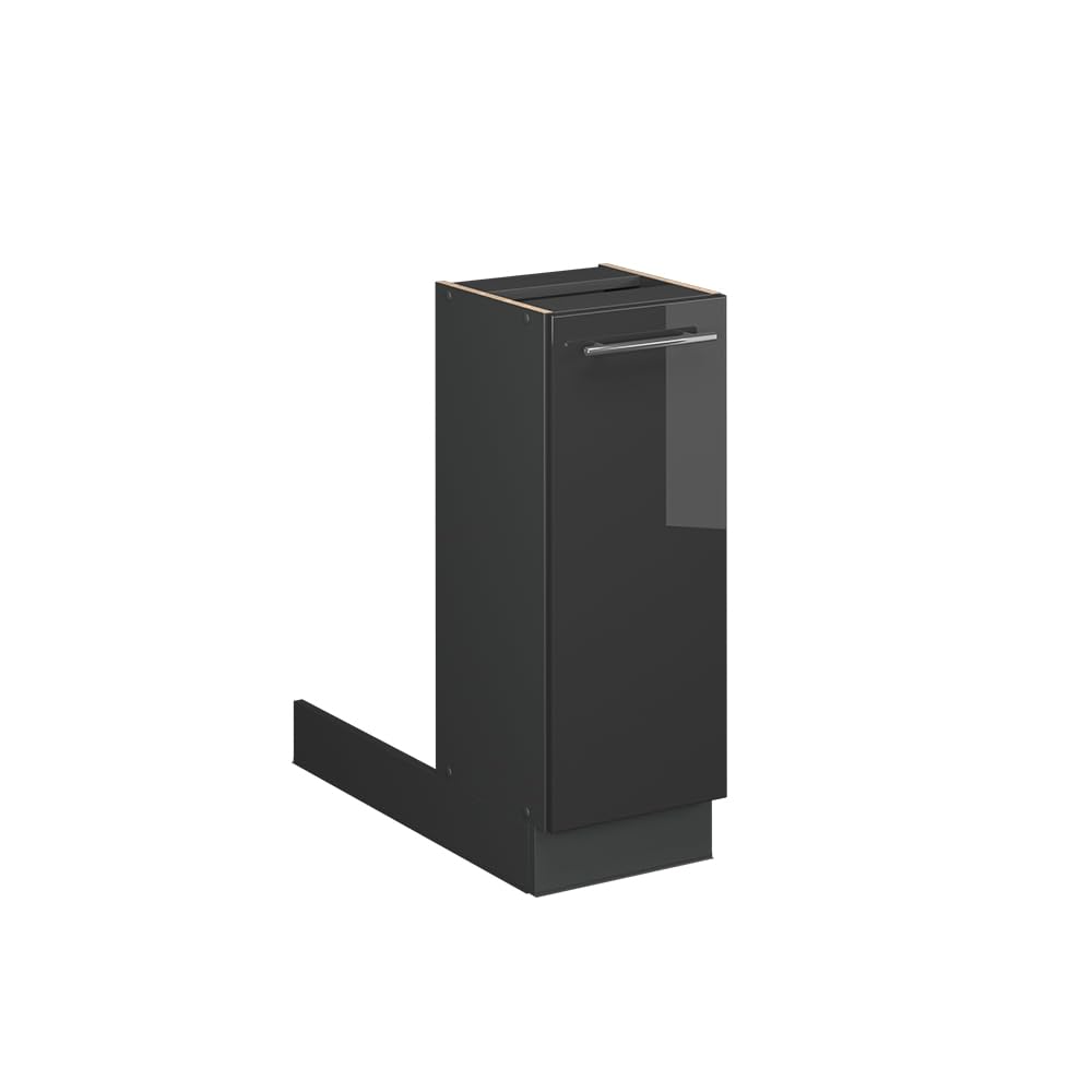 Vicco Kitchen island Fame-Line, Anthracite high gloss, 30 cm without worktop, can be combined to extend kitchen units