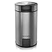 Arendo - młynek do kawy ze stali nierdzewnej - Push Button - nóż ze stali szlachetnej - do ziaren kawy, przypraw, zbóż - cool grey