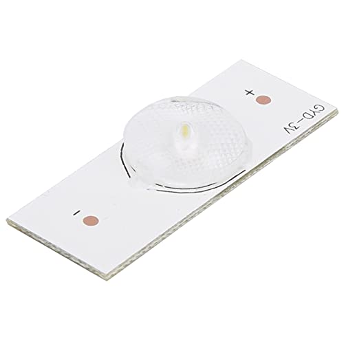 50 Pcs LED Bulbs, 3V SMD LED Lens, Board Lamp Beads with Fiberglass Lens for 32-65 inch LED TV Repairing and Strip lights