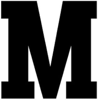 Woodburns Stencil Shop 8x10 Athletic Font-Letter M Matboard Stencil