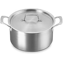 Le Creuset Essential Stainless Steel Deep Round Stockpot, 6.25 Qt.