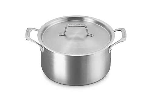 Image of Le Creuset Essential Stainless Steel 10 Piece Cookware Set