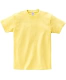 [ニッセン] Tシャツ・カットソー メンズ 【豊富なカラー展開】 綿１００％無地 半袖Ｔシャツ ライトイエロー S
