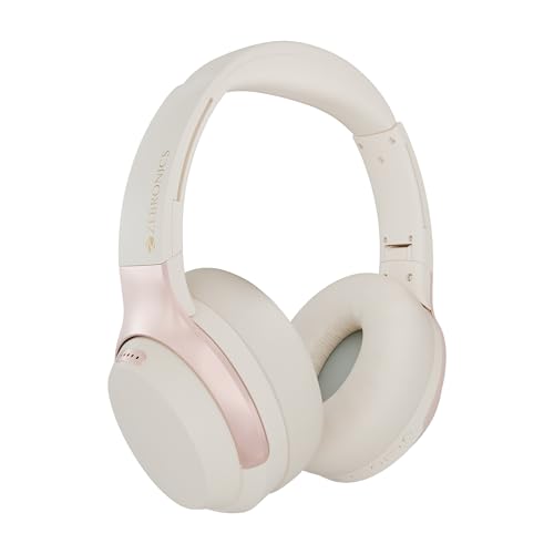 Image of ZEBRONICS Duke Plus, Wireless Over Ear Headphone with ANC, ENC, Gaming Mode, Dual Pairing, Rapid Charge, Upto 70* Hours Backup, Bluetooth v5.4, AUX, Comfortable Earcushion, Deep Bass (Beige)