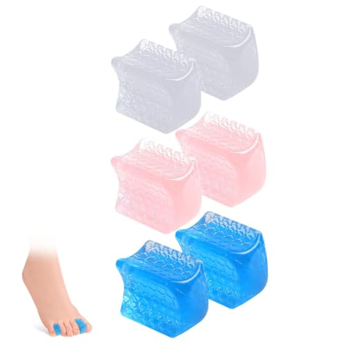 Vaguelly 6pcs Toe Separator Pad Foot Toe Adjuster Comfortable Design for Women for Feet Inserts