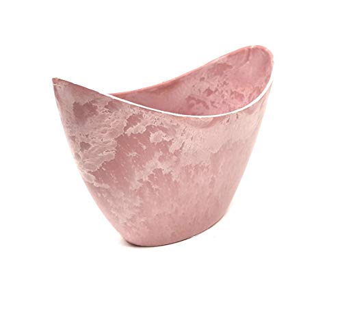 Klocke Kunstoffschale Schiffchen zum Bepflanzen oder Deko in pastellrosa