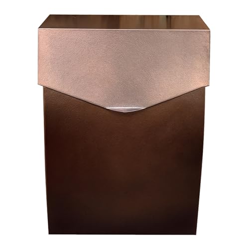 Image of NACH Mailboxes for Outside Wall Mount, 4.8 x 10 x 13 inch Antique Copper Wall Mounted Mailboxes for Outside, Waterproof Mailbox for House - The Bradley Large Mail Box