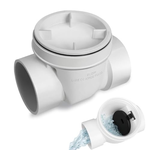 Image of 4 inch Backflow Preventer Valve,4 Inch Backwater Check Valve, Drain Backflow Preventer Valve Prevents Sewage and Rainwater from Flowing Back