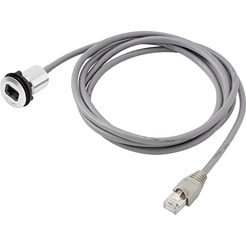 Produktbild TRU Components RJ45-01-BK RJ45-Einbaubuchse 1408771 Buchse, Einbau, Stecker, gerade Polzahl Sensoren 8P8C Schwarz 1St.