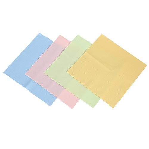 Humanitypd 4 paños de limpieza ópticos de microfibra para pantalla de lente de cámara Dvd LCD
