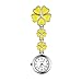 Avaner Orologio da Infermiere in Silicone Spilla Orologi da Taschino Infermiere Regalo,Quadrante Rotondo Fiore Multicolore
