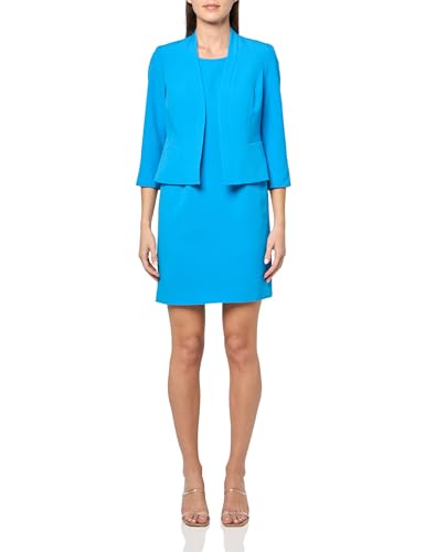 Women's Petite Blazer & Sheath Dress, 2pc Set