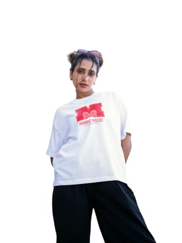 T-shirt oversize pour femme fini les hauts serrés optez pour le confort du Blanc2 en L
