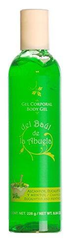del Baul de la Abuela Gel Corporal – Alcanfor, Eucalipto y Mentol Body Gel – Camphor, Eucalyptus and Menthol 228 g / 8.04 oz