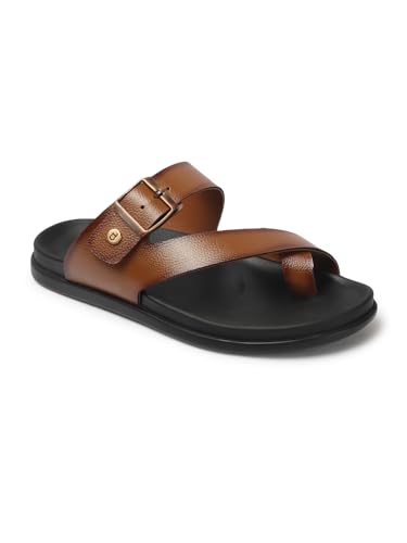 Image of Carlton London Men Comfortable,Flat,Round Toe,Buckle,fashion Sandal for Daily use and Casual use