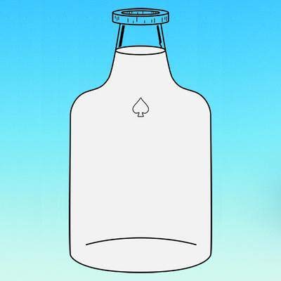 5393-09 Series Solution Bottle, Plastic Coated, 19l Capacity