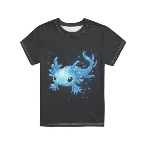 Boys Short Sleeve Shirts with Cool Graphic Lightweight Crewneck T Shirt for Kids School Home Outdoor