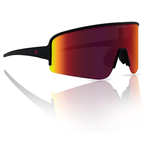 NEVEN Cosmic Wrap Around Polarized Sunglasses - Pilot Style UV Protection Glasses-Men's Sports Sunglasses for Daily Runners. - Main Image