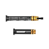 LEZYNE Dual Insert Bicycle Kit, Handlebar Insert End Cap Multi-Tools, Includes Tubeless Tire Repair Kit with 5 Tire Strips & Tool Insert Kit, Compact, Bike End Cap Repair Multi-Tool