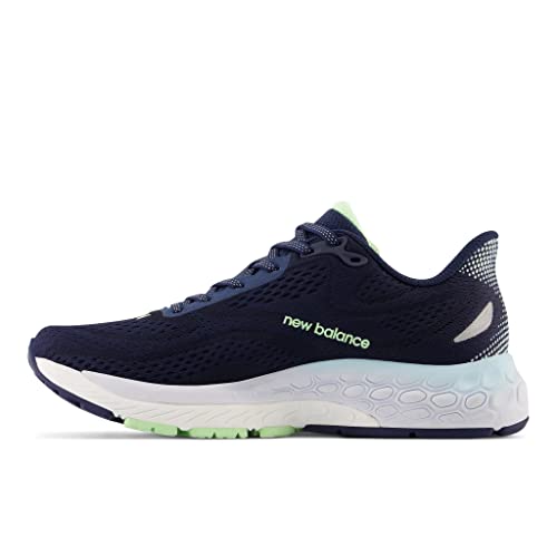 New Balance Women's Fresh Foam X 880v13 Running Shoe, Nb Navy/Bleach Blue/Green, 5 M