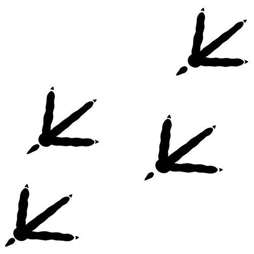 Turkey Prints Tracks Printed Decal Sticker - Sticker Graphic - Waterproof - Fade Resistant Die Cut