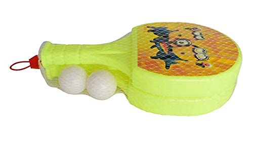Toyvilla™ Table Tennis Games Plastics Racket Set for Kids (Random Pattern,Colour)- Multi Color 3