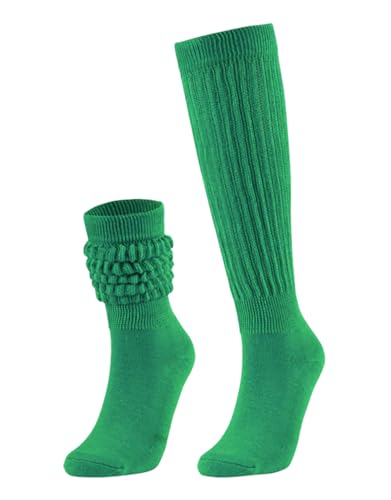 Image of Slouchy Socks for Women Stretchy Knee-High Scrunch Socks Soft Long Slouch Boot Socks