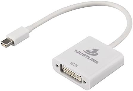 1JUSTLINK Thunderbolt Mini DisplayPort Display Port DP To DVI Adapter Cable male to female for Apple MacBook Air Pro iMac Mac