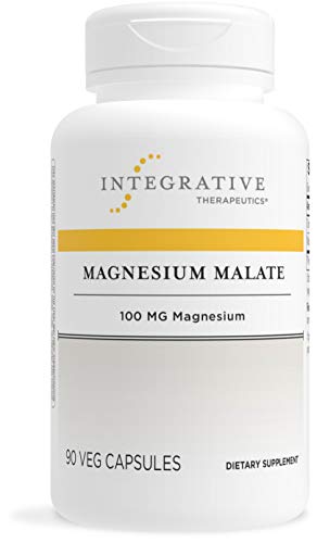 Integrative Therapeutics Magnesium Malate - Dietary Supplement with 100 mg of Elemental Magnesium - Supports Cellular Metabolism* - Gluten Free - Dairy Free - Vegan - 90 Capsules