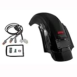 HDBUBALUS Motorcycle Rear Fender System with LED Light Fit for Harley Touring Road Glide Electra Glide Street Glide 2009-2013