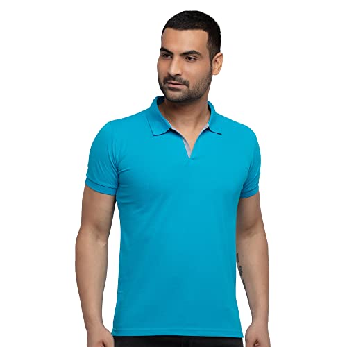Image of Status Quo Men's Polo T-Shirt | Rich Cotton Blend | Slim Fit | All Day Comfort | Contrast Inner Placket | Polo Collar