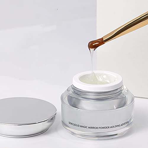 Generic Espelho Multifuncional Pó Cola para Unhas 10ml Ferramenta de Manicure Cola Transparente para