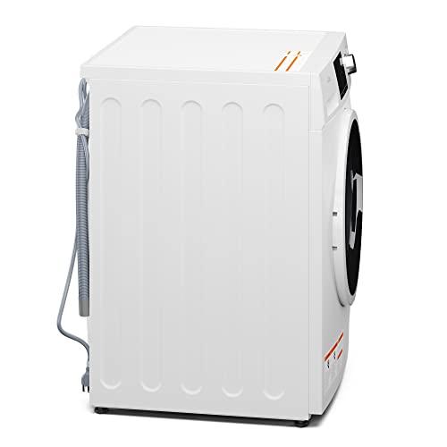 Image of KoolMore 24 inch Front Load Washing Machine, 2.7 Cu. Ft., Space Saving Unit with 20-Minute Quick Wash, 12 Washing Cycles, Quiet Inverter Motor [White] [120V] (FLW-3CWH)