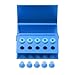 4PC Burs Holder Block Disinfection Box Aluminium Autoclave Unit 10 Holes Blue