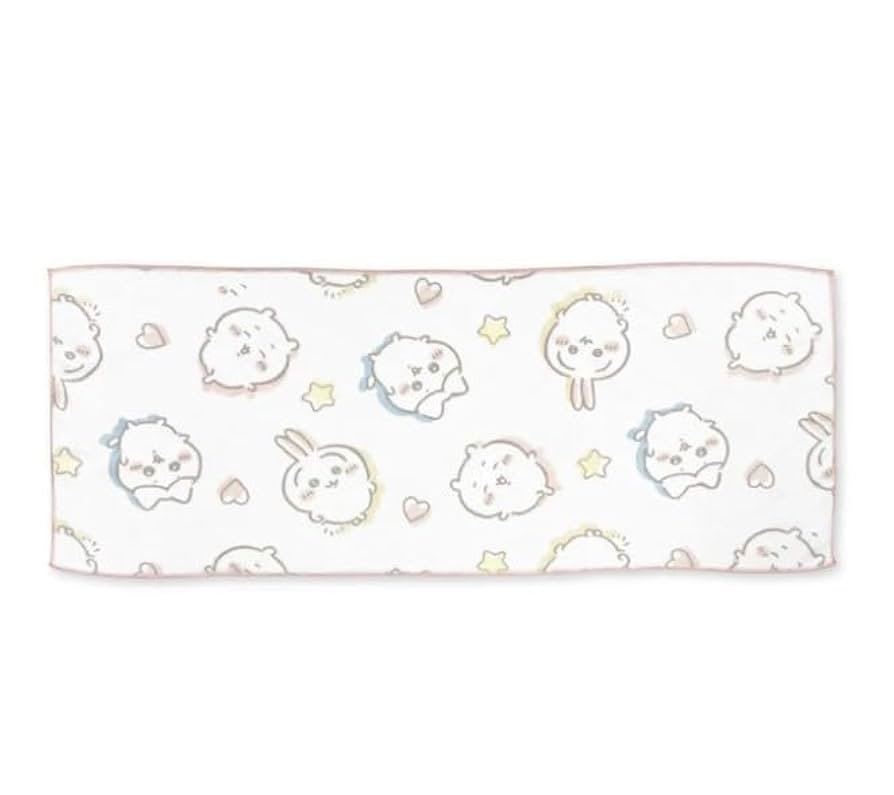 Amazon｜速乾フェイスタオル（ハート＆スター） ちいかわ