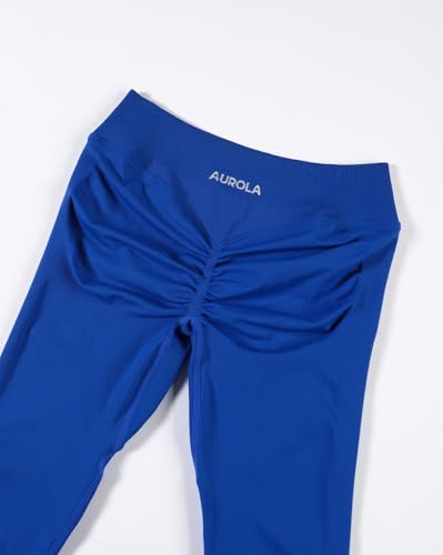 Image of AUROLA Influence Workout Leggings for Women, Seamless Compression Tummy Control Leggings Mid Rise Yoga Pants