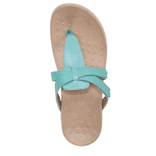 Vionic Women's Rest Karley Vio-Motion Insole Toe-Post Sandal- Supportive Flat Dressy That Includes an Orthotic Insole and Cushioned Outsole for Arch Support, Medium and Wide Fit3