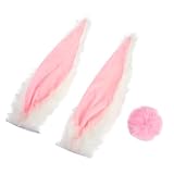 Outanaya ヘルメット用ぬいぐるみウサギ耳 耐久性 着脱簡単装飾品 バイクやモトクロス全対応 友人や恋人への に