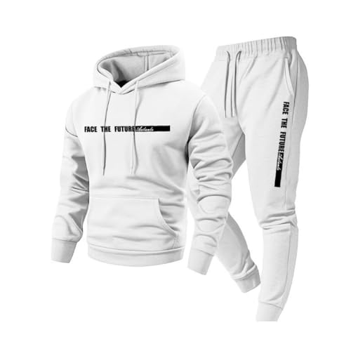 Chandal Hombre Mayor, Chandals Hoodie Jogging Deportes Conjuntos Bolsillos Moda Gym Chaqueta Anchos Ropa Marca Outlet, Chandal Invierno Completo, Conjunto Padel Hombre, M