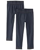The Children's Place Girls' Plus Size Leggings 2-Pack, True Indigo 2 Pack, Medium