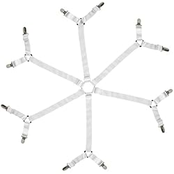 Sujeta Sabanas Bajeras KOSHIFU Sujetadores de Sábanas Bajeras Ajustables Elásticos Correas Cama Clips Sujetadores de Hojas Ajustable Sujetadores para Sábanas Correas de Sábana para Fijar Sábana Funda de Sofá