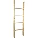 Ekena Millwork DECR019X060X04LDRUF Vintage Farmhouse 4 Rung Ladder, Barnwood Decor Collection, 19"W x 60"H x 3 1/2"D, Natural Barnwood