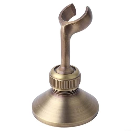 Gettimore Supporto per soffione doccia, stile retrò, regolabile, in rame, montaggio a parete, facile installazione, per bagno, casa, hotel, bronzo