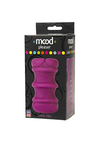 Doc Johnson Johnson Mood Pleaser UR3 lila - dicht geribbeld 1 stuk - Afbeelding 3