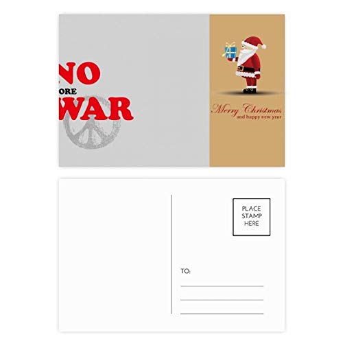 Cartes postales No More War Love Peace World Père Noël Lot de 20 pièces
