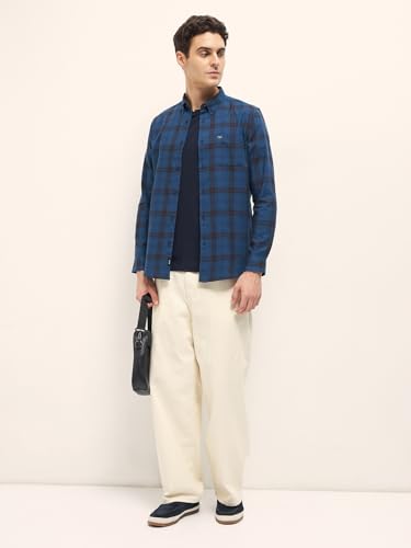 Image of THE Bear House Men's Checkered Slim Fit Shirt